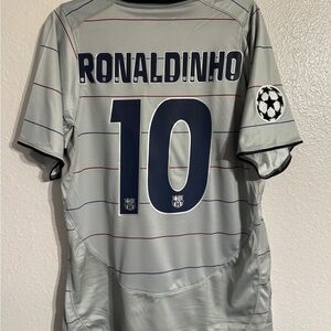 Vintage Barcelona 2004/2005 Ronaldinho third UCL jersey